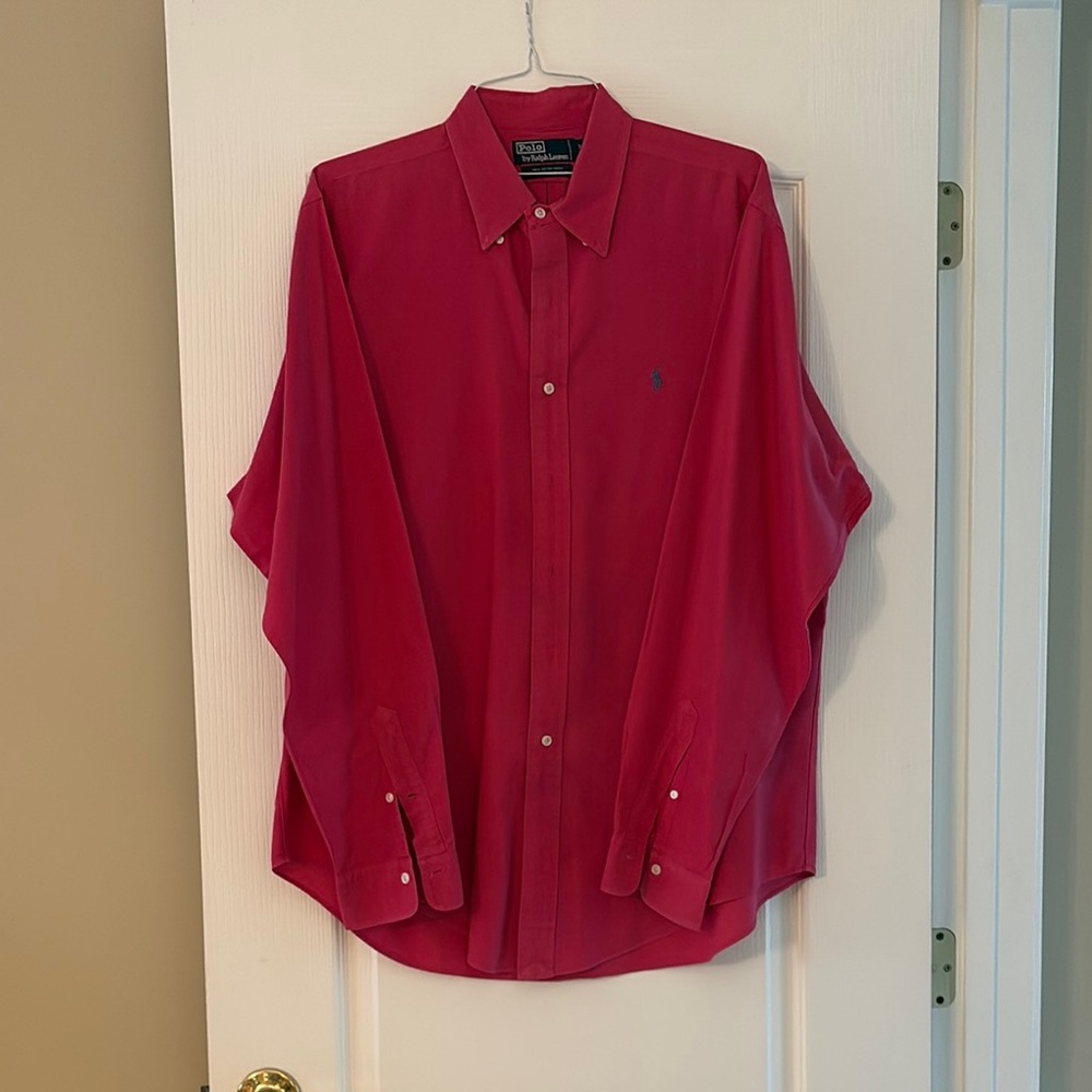 Polo by Ralph Lauren Red‎ Casual Button Down Shirt